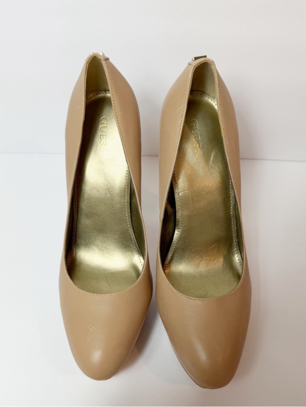 Guess Gwcador Nude Heels Size 10 Women Pumps - Picture 6 of 8